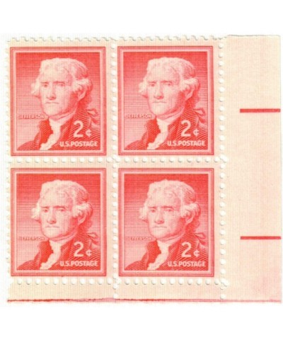 1954 Thomas Jefferson Set of 4-2 ¢ Cent US Postage Stamps New US 1033 $13.01 Collectible Postage Stamps