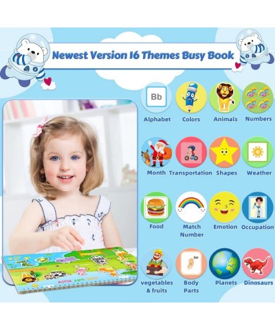 Montessori Busy Book 16+16 Themes Busy Book for Toddlers 3+ Preschool Montessori Busy Book for Kids to Develop Learning Skill...