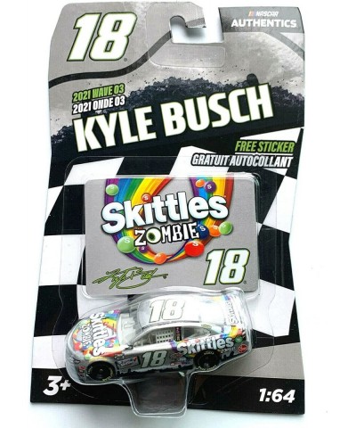 Nascar Authentics Kyle Busch 18 Skittles Zombie - 2021 Wave 03 $65.65 Toy Vehicle Playsets