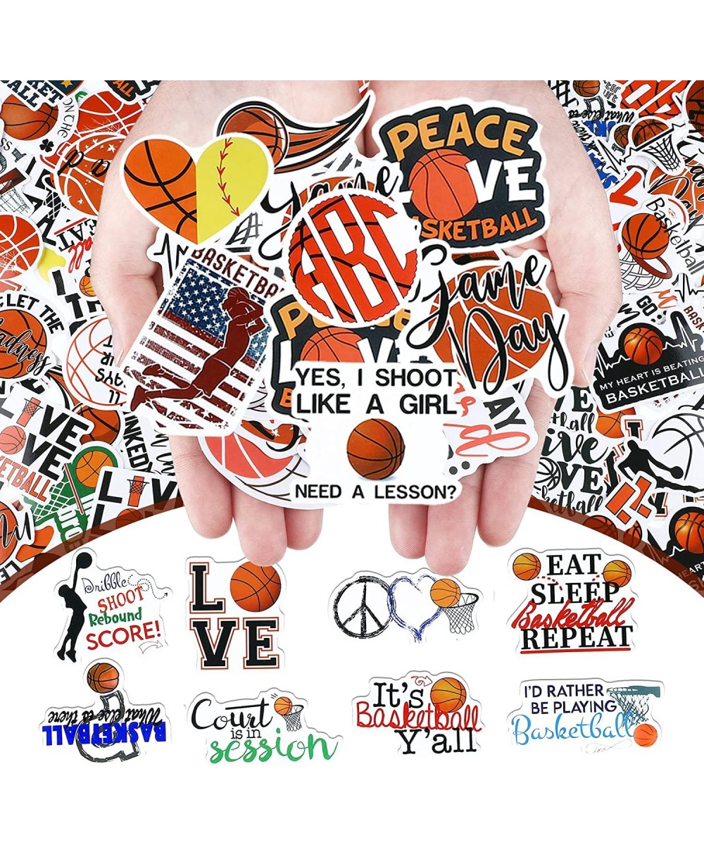 200 Pieces Basketball Stickers Waterproof Stickers Inspirational Vinyl Decals Basketball Gifts for Boys and Girls Laptop Wate...