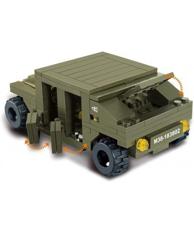 M38-B0309 Amphibious Onrush Blocks Army Bricks Toy-K-1 Tank and Hind Helicopter and Hummer Squad Car $71.89 Toy Vehicle Playsets