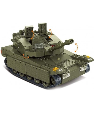 M38-B0309 Amphibious Onrush Blocks Army Bricks Toy-K-1 Tank and Hind Helicopter and Hummer Squad Car $71.89 Toy Vehicle Playsets