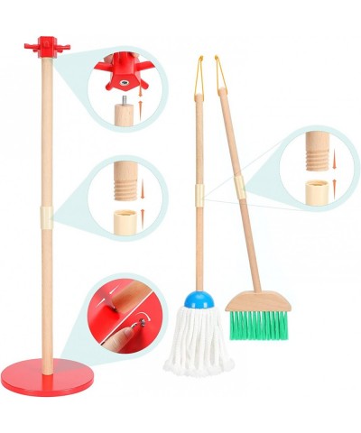 Toddler Broom and Cleaning Set 9 Pcs Kids Broom Set for Housekeeping Toy Cleaning Mop and Broom Set Kids Cleaning Set with Sp...