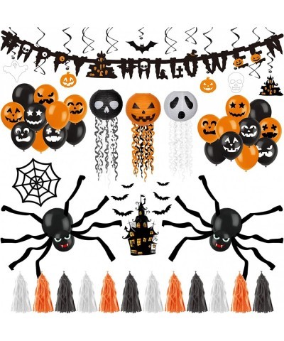 Halloween Party Decorations Halloween Decorations Indoor Including Happy Halloween Banner Wire Lanterns Hanging Swirls Castle...