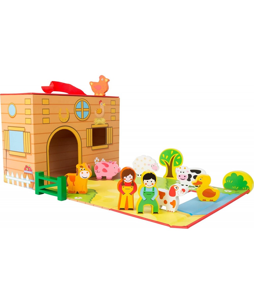 Farm Themed playworld in a Carrying case Designed for Children 3+ Multi (11111) $21.75 Toy Vehicle Playsets