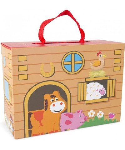 Farm Themed playworld in a Carrying case Designed for Children 3+ Multi (11111) $21.75 Toy Vehicle Playsets