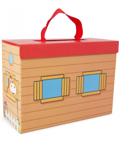 Farm Themed playworld in a Carrying case Designed for Children 3+ Multi (11111) $21.75 Toy Vehicle Playsets