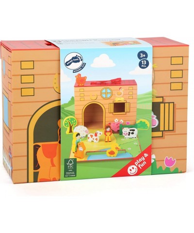 Farm Themed playworld in a Carrying case Designed for Children 3+ Multi (11111) $21.75 Toy Vehicle Playsets