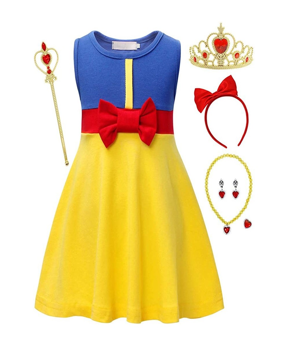 Girls Princess Dress Birthday Party Cosplay Jewelry Tank Tops Christmas Outfit Clothes Jewelry Accessories $38.61 Kids' Costumes