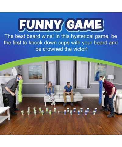 Battle of The Beards Game Funny Party Game Plays Like Elephant March Minute to Win It $44.10 Board Games