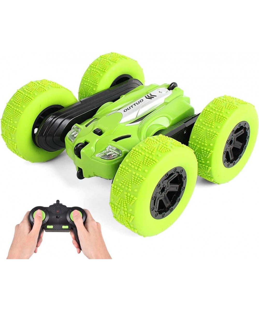 RC Stunt Car - 2.4Ghz Double Sided 360° Spin&Flip with LED Lights Remote Control Racing Truck 4WD for Kids $44.31 Remote & Ap...