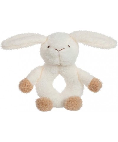 Baby Bunny Rabbit Soft Rattle Toy Plush Stuffed Animal for Newborn Soft Hand Grip Shaker Over 0 Months (Brown Bunny 6 Inches)...