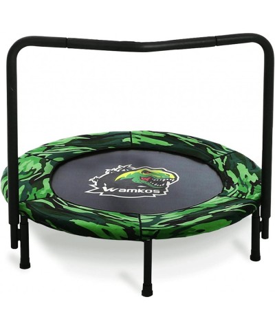 2022 Upgraded Dinosaur Mini Trampoline for Kids with Handle Foldable Kids Trampoline for Play & Exercise Indoor or Outdoor Ca...