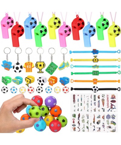 Soccer Party Favors 92 pcs Soccer Ball Fidget Spinners Soccer Themed Sports Party Favors Soccer Whistle Silicone Bracelet Key...