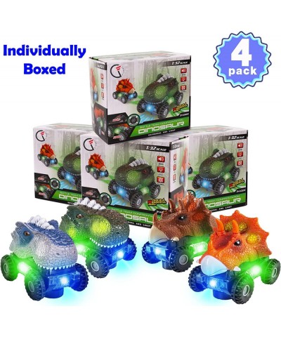 Dinosaur Cars with LED Light Sound Dino Car Toys Car Gifts Animal Vehicles for Boys Girls Toddles Kids Easter Gift Birthday P...