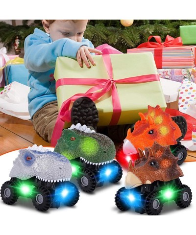 Dinosaur Cars with LED Light Sound Dino Car Toys Car Gifts Animal Vehicles for Boys Girls Toddles Kids Easter Gift Birthday P...