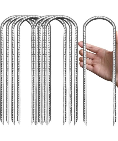 USA Trampolines Stakes Trampoline Parts Wind Stake 12 Inch Heavy Duty Stake Safety Ground Anchor Galvanized Steel Wind Stakes...