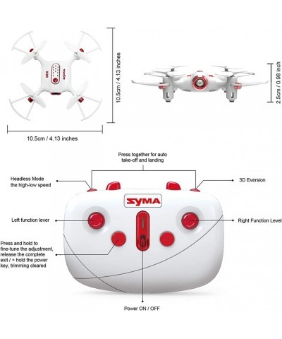 X20 Mini Pocket Drone Altitude Hold Headless LED 2.4Ghz Micro RC Quadcopter White $51.05 Hobby RC Quadcopters & Multirotors