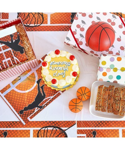 Basketball Table Cloth Plastic Table Cover Party Disposable Tablecloth Basketball Theme Party Decor for Kids and Adults Birth...