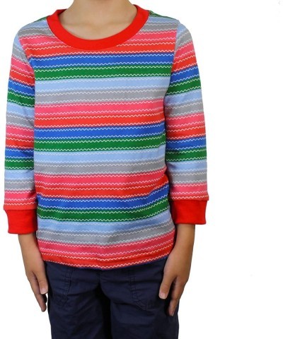 Child Long Sleeve Horror Good Buddy Rainbow Stripe Halloween Costume Shirt $46.04 Kids' Costumes