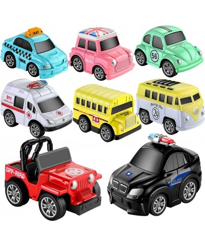 Toys Pull Back Vehicles Car Toy Play Set Friction Powered Die-cast Small Cars Trucks for Boys Toy Girls Toddler Kids Party Fa...