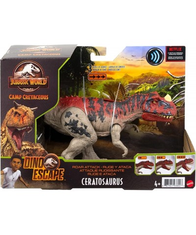 Jurassic World Camp Cretaceous Roar Attack Ceratosaurus Dinosaur Action Figure Toy Gift with Strike Feature and Sounds $31.76...