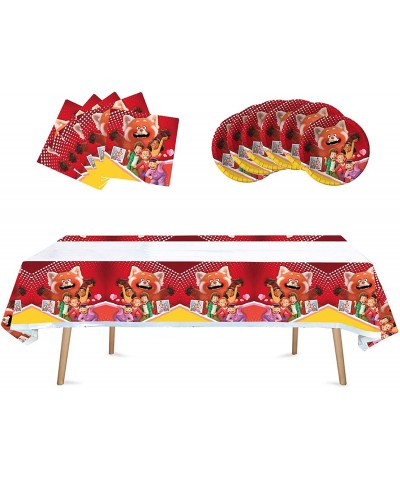 41 Pack Turning Red Birthday Party Supplies 20 Tissues + 20 Plates + 1 Tablecloth $22.02 Kids' Party Tableware