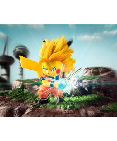 DBZ Goku Figure Statue Super Saiyan ssj3 Collection Birthday Gifts PVC 4 Inch $33.76 Action Figures