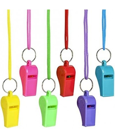 6 Neon Whistle Necklaces Colorful Noisemakers Party Favors $17.07 Noisemaker Toys