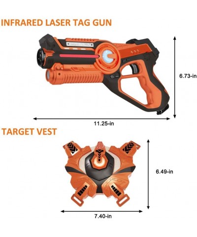 4 Sets Laser Tag with Guns and Vests Upgraded Infrared Laser Tag Guns with Pistol Rifle Machine Gun and Rocket Mode Boy Toys ...