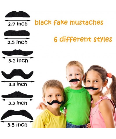 48 Pieces Self Adhesive Fake Mustaches Novelty Mustache for Halloween Fiesta Costume Masquerade Party Supplies Black $15.51 K...