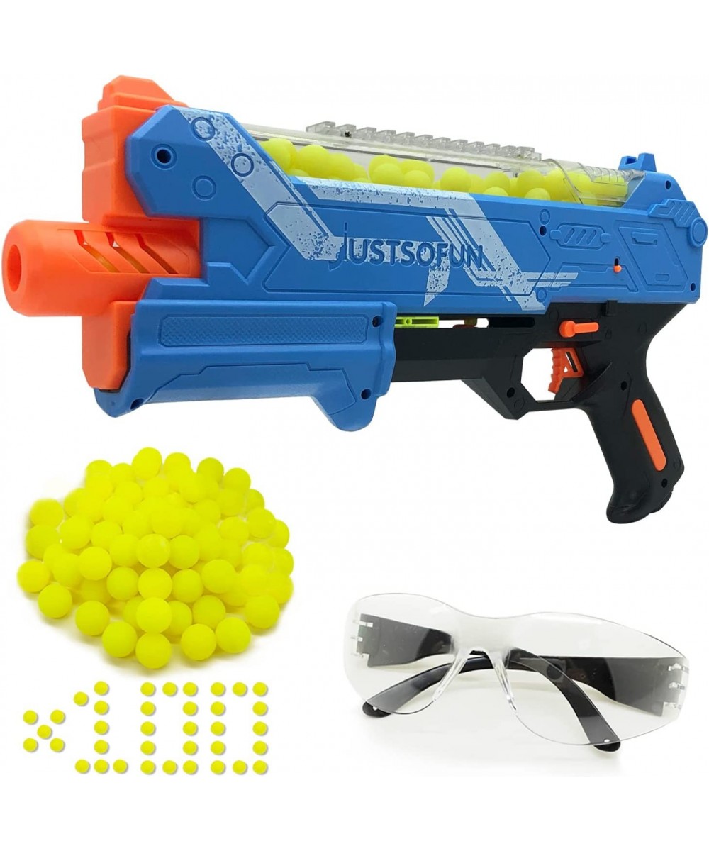 Blaster Gun with Protective Goggles and 100 Rounds for Boys and Girls Up to 110 FPS Compatible with Nerf Hyper Rounds Darts E...