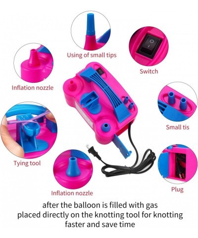 Electric Air Balloon Pump and Balloon Tying Tool in One 110V 600W Portable Dual Nozzles Electric Balloon Inflator for Party w...