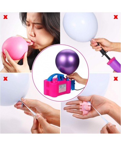 Electric Air Balloon Pump and Balloon Tying Tool in One 110V 600W Portable Dual Nozzles Electric Balloon Inflator for Party w...