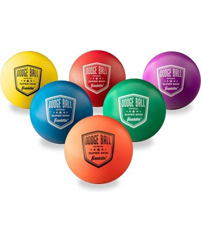 Dodgeball Ball Set – Superskin-Coated Foam Balls for Playground Games – Small Dodgeballs for Gymnasium Games – Easy-Grip Foam...