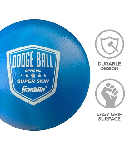 Dodgeball Ball Set – Superskin-Coated Foam Balls for Playground Games – Small Dodgeballs for Gymnasium Games – Easy-Grip Foam...