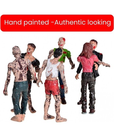 Zombie Action Figures Terror Zombie Toys 3.75 inch Detailed Walking Dead Corpse Dolls Suitable for Decorating Rooms Desk Book...