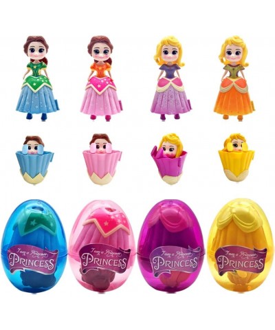 4 Pack Princess Jumbo Deformation Pre-Filled Easter Eggs with Toys Inside for Kids Girls Boys Gifts Easter Basket Stuffers Pa...