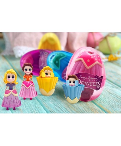 4 Pack Princess Jumbo Deformation Pre-Filled Easter Eggs with Toys Inside for Kids Girls Boys Gifts Easter Basket Stuffers Pa...