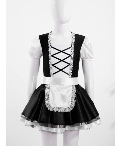 Kids Girls French Maid Costume Halloween Anime Maid Uniform Dress Fancy Cosplay Outfits $24.40 Kids' Costumes