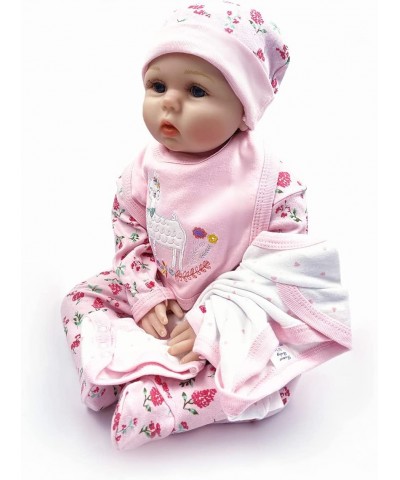 Reborn Baby Girl Clothes Fit 20-22 Inch Realistic Newborn Baby Doll Clothing Outfits Flower 5pcs Sets $29.24 Doll Accessories