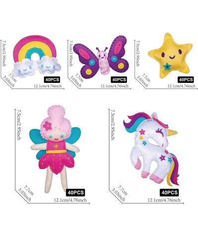 Sew Mini Unicorn Plushies Craft Kit for Kids – Sew and Stuff 5 Unicorn Themed Mini Plushies for Girls Sewing Craft for Beginn...