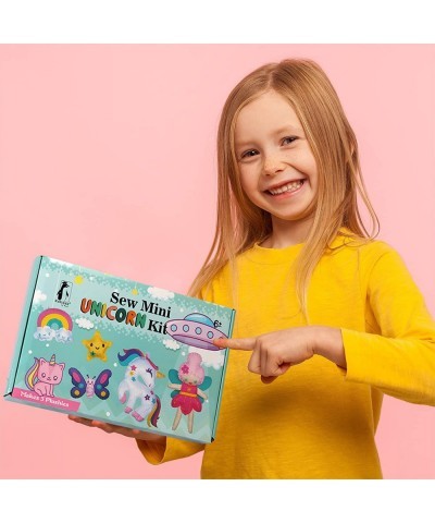 Sew Mini Unicorn Plushies Craft Kit for Kids – Sew and Stuff 5 Unicorn Themed Mini Plushies for Girls Sewing Craft for Beginn...