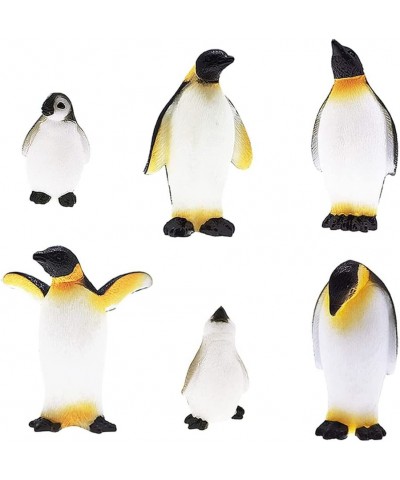 6 Pcs Cute Ocean Animal Penguin Model for Kids Antarctic Realistic Penguin Figurines Collection Playset Easter Eggs Penguin C...