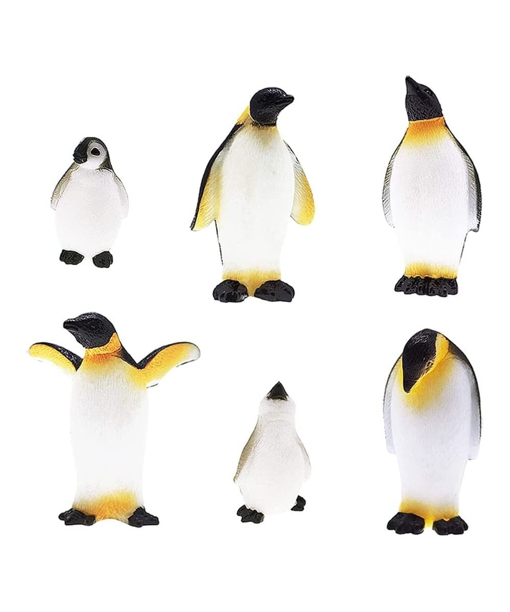 6 Pcs Cute Ocean Animal Penguin Model for Kids Antarctic Realistic Penguin Figurines Collection Playset Easter Eggs Penguin C...