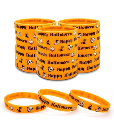 24 pcs Halloween Luminous Silicone Wristband for Kid Halloween Gifts Halloween Party Favor and Goodie Bag Fillers Supply. $15...