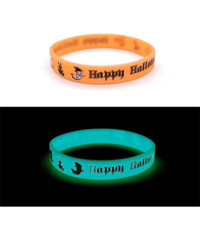 24 pcs Halloween Luminous Silicone Wristband for Kid Halloween Gifts Halloween Party Favor and Goodie Bag Fillers Supply. $15...