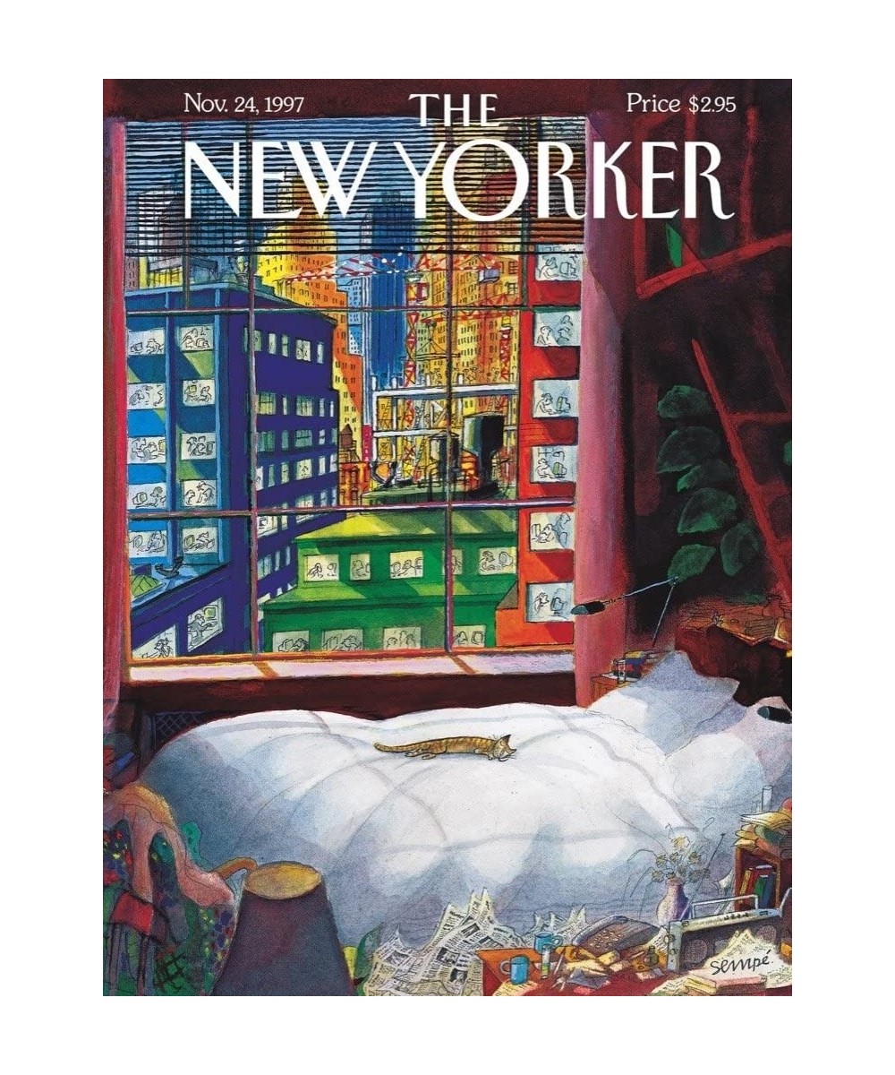 New Yorker Cat Nap - 1000 Piece Jigsaw Puzzle $49.57 Jigsaw Puzzles