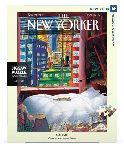 New Yorker Cat Nap - 1000 Piece Jigsaw Puzzle $49.57 Jigsaw Puzzles