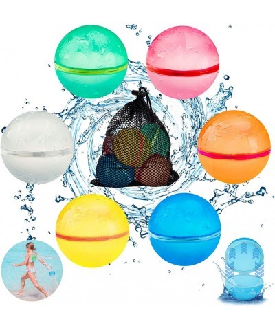 Reusable Water Balloons Quick Fill Self Sealing Refillable Water Bombs for Kids Adults Latex-Free Silicone Splash Water Ball ...